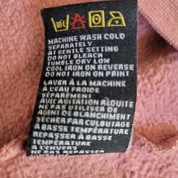 Brunette the Label Classic Crew Neck Rose Sweatshirt Size M/L - Picture 6 of 7